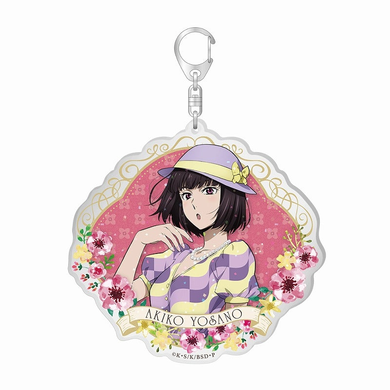 (Goods - Key Chain) Bungo Stray Dogs BIG Acrylic Glitter Key Chain feat. Exclusive Art "Modern Fashion"/Akiko Yosano