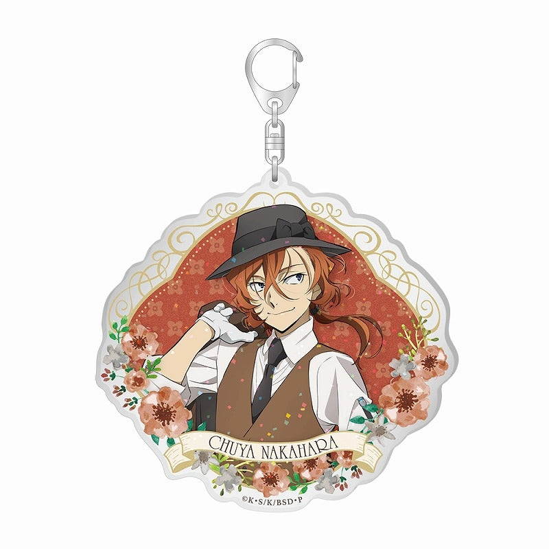 (Goods - Key Chain) Bungo Stray Dogs BIG Acrylic Glitter Key Chain feat. Exclusive Art "Modern Fashion"/Chuya Nakahara