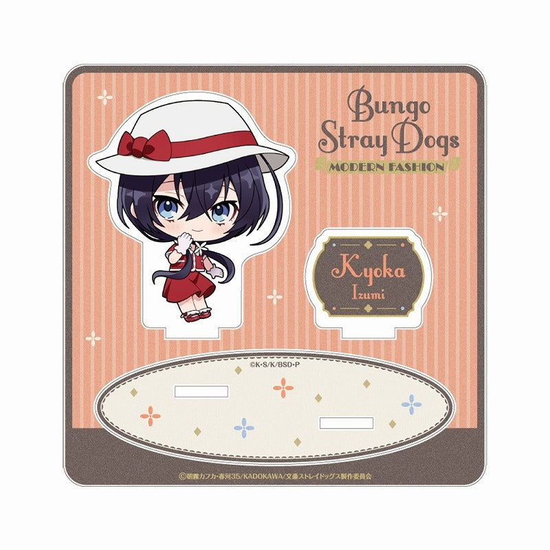 (Goods - Stand Pop) Bungo Stray Dogs Mini Acrylic Stand "Modern Fashion" Chibi Chara/Kyoka Izumi