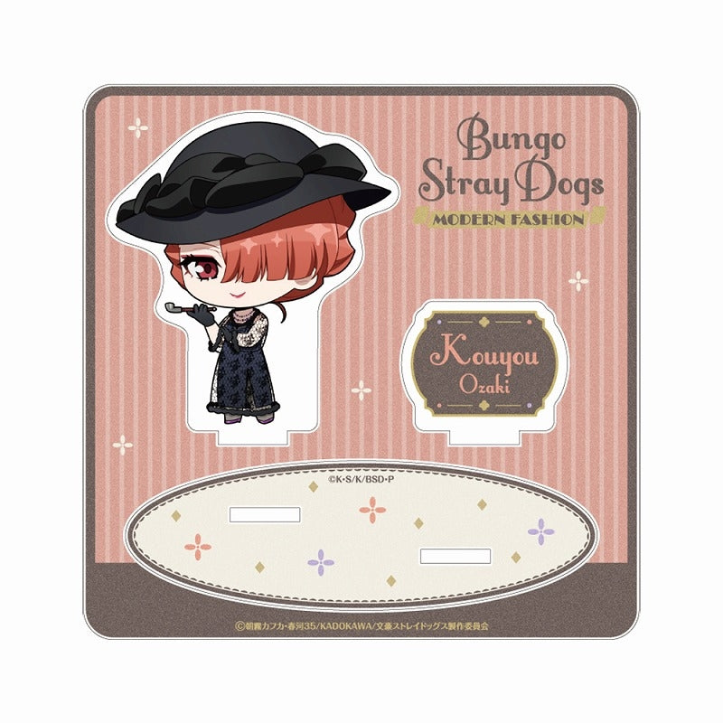 (Goods - Stand Pop) Bungo Stray Dogs Mini Acrylic Stand "Modern Fashion" Chibi Chara/Koyo Ozaki