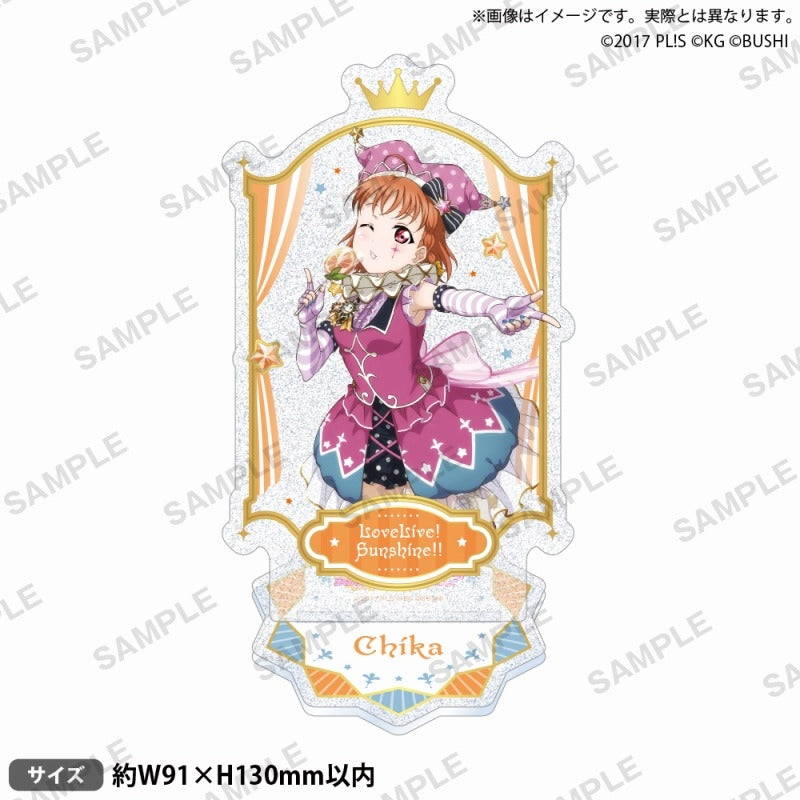 (Goods - Acrylic Stand) Love Live! School Idol Festival Glitter Acrylic Stand Aqours Circus ver. Chika Takami