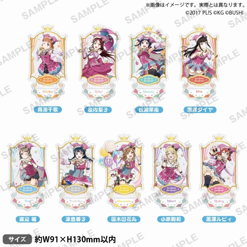 (Goods - Acrylic Stand) Love Live! School Idol Festival Glitter Acrylic Stand Aqours Circus ver. Chika Takami