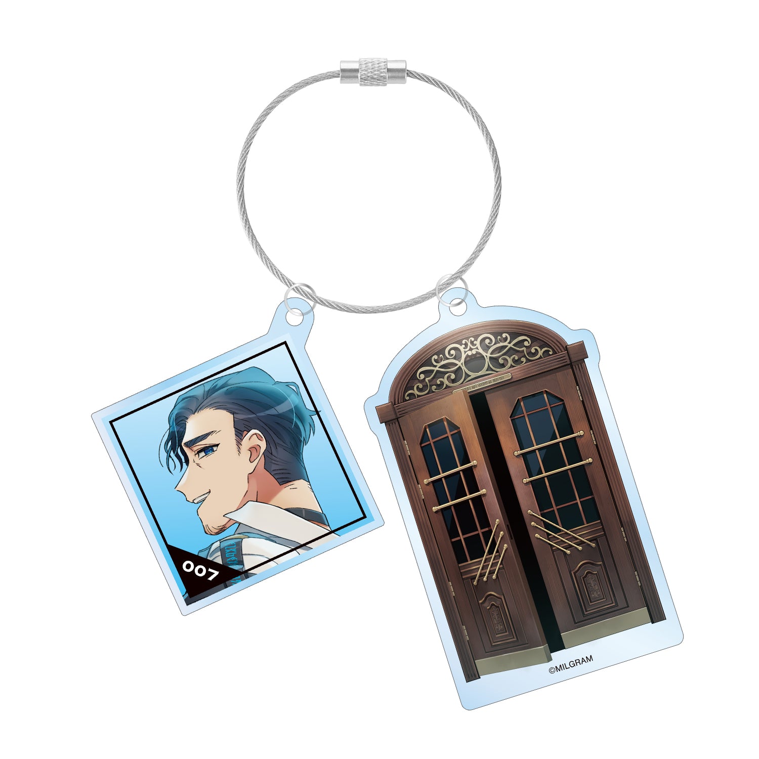 (Goods - Key Chain) MILGRAM Kazui (Cat) Cover Art Ver. Twisted Cable BIG Acrylic Key Chain