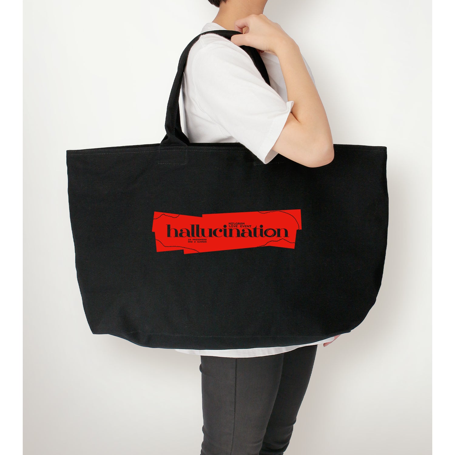 (Goods - Bag) MILGRAM LIVE EVENT hallucination Big Zip Logo Tote Bag