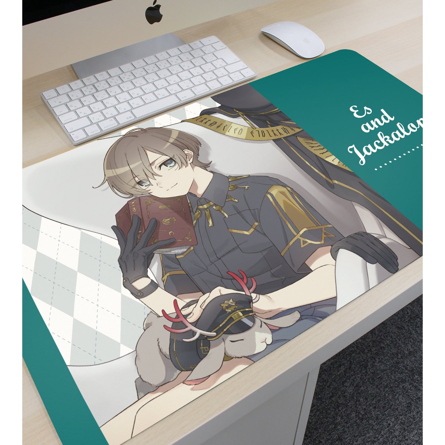 (Goods - Mat) MILGRAM Exclusive Art Es & Jackalope Break Time ver. Multi-purpose Desk Mat