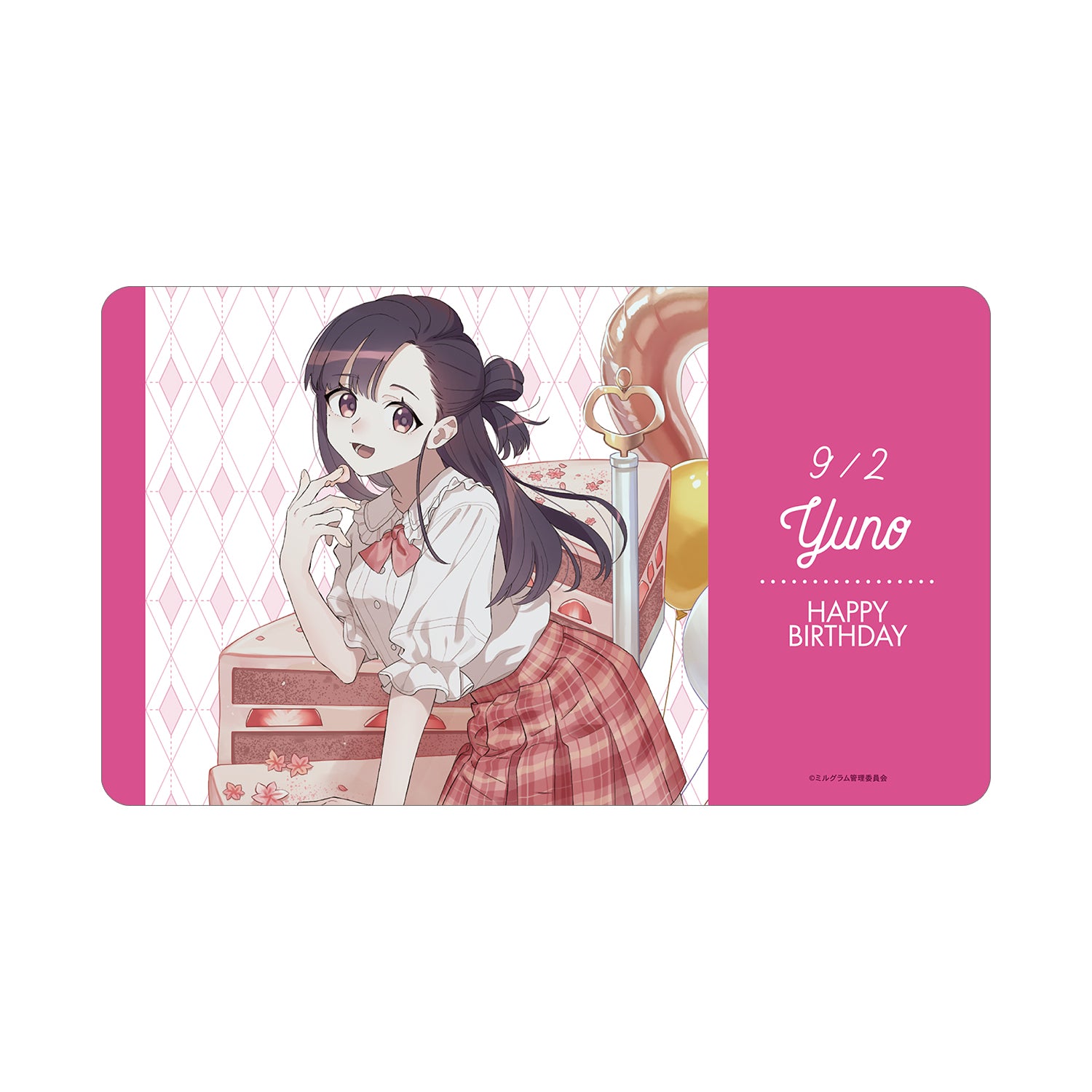 (Goods - Mat) MILGRAM Exclusive Art Yuno Birthday ver. Multi-purpose Desk Mat