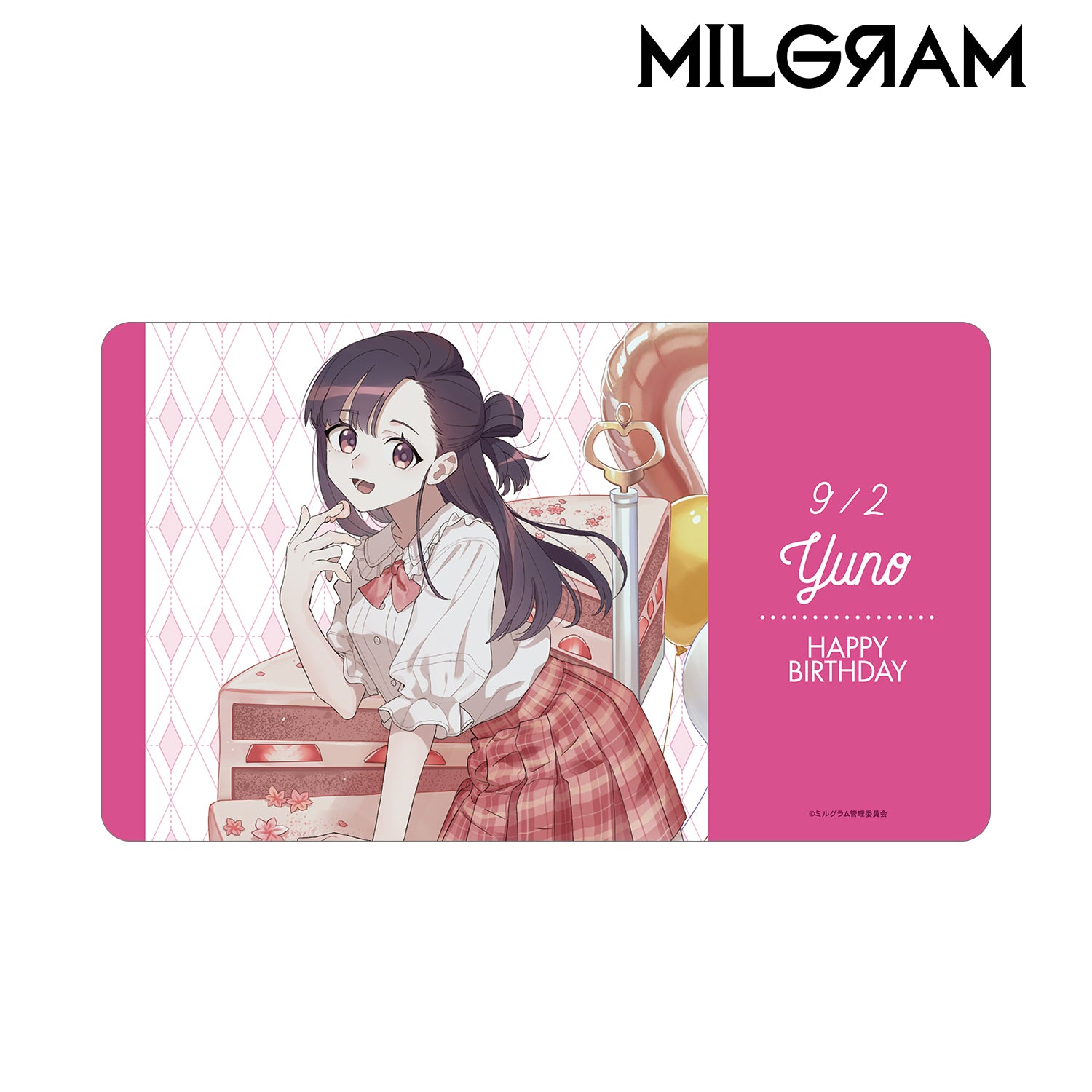 (Goods - Mat) MILGRAM Exclusive Art Yuno Birthday ver. Multi-purpose Desk Mat