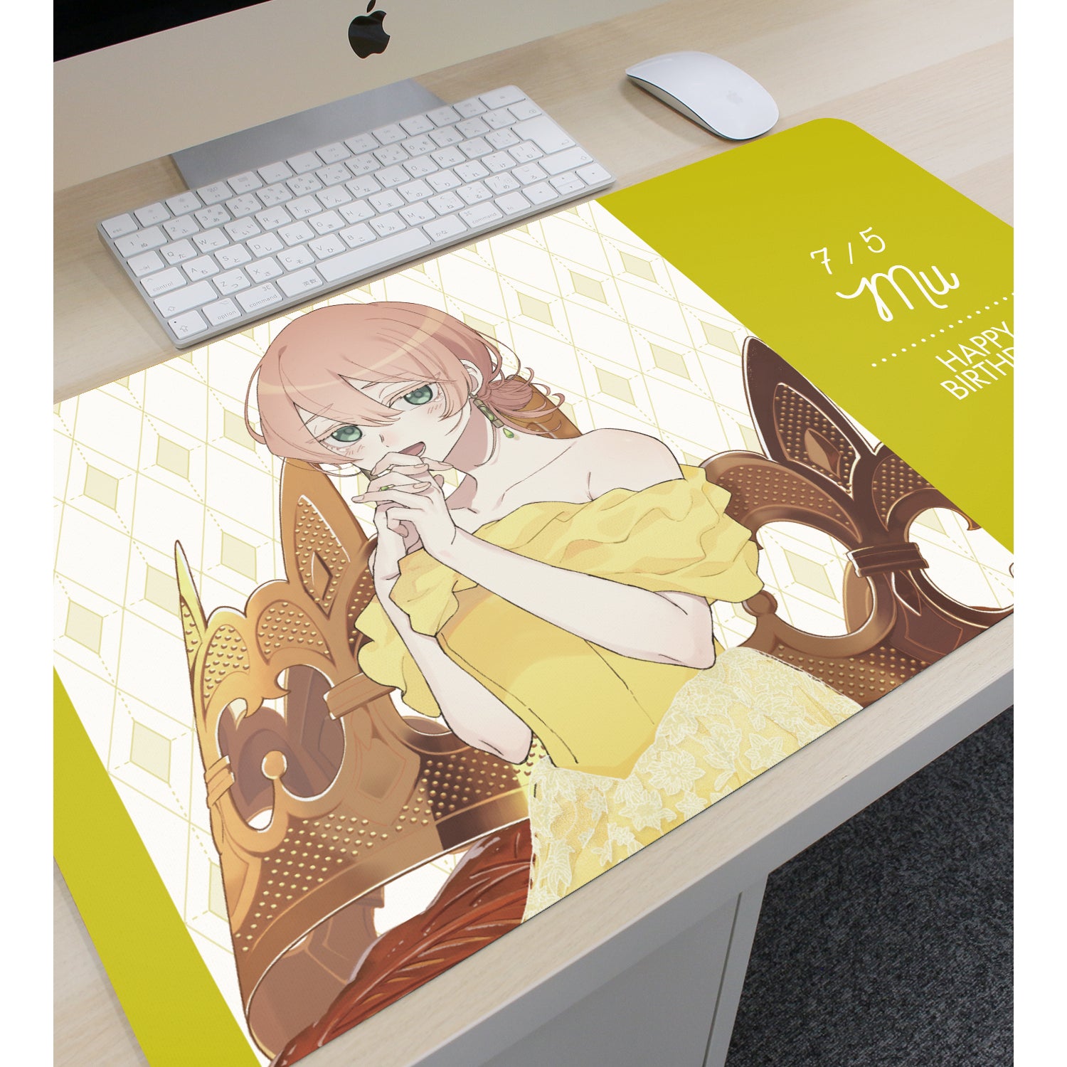 (Goods - Mat) MILGRAM Exclusive Art Muu Birthday ver. Multi-purpose Desk Mat