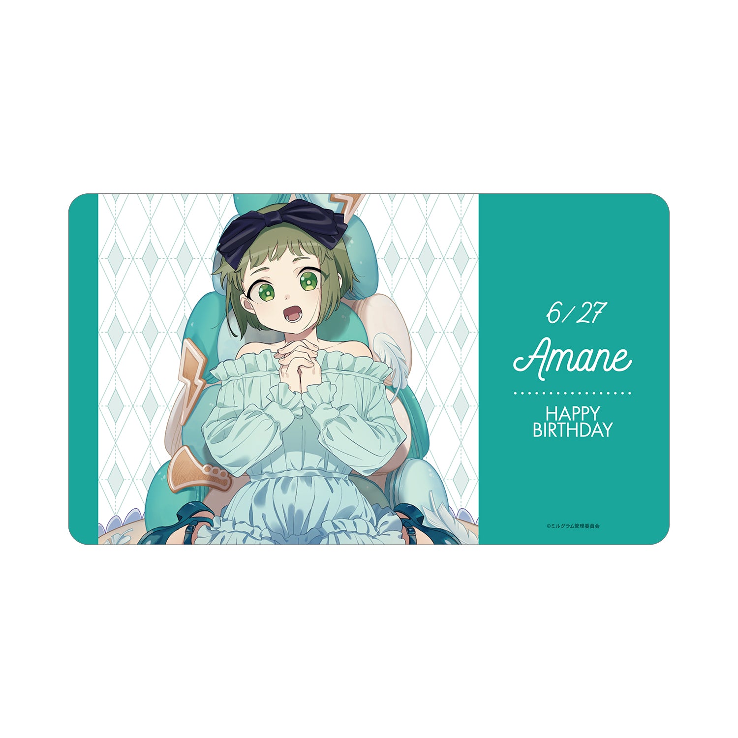 (Goods - Mat) MILGRAM Exclusive Art Amane Birthday ver. Multi-purpose Desk Mat