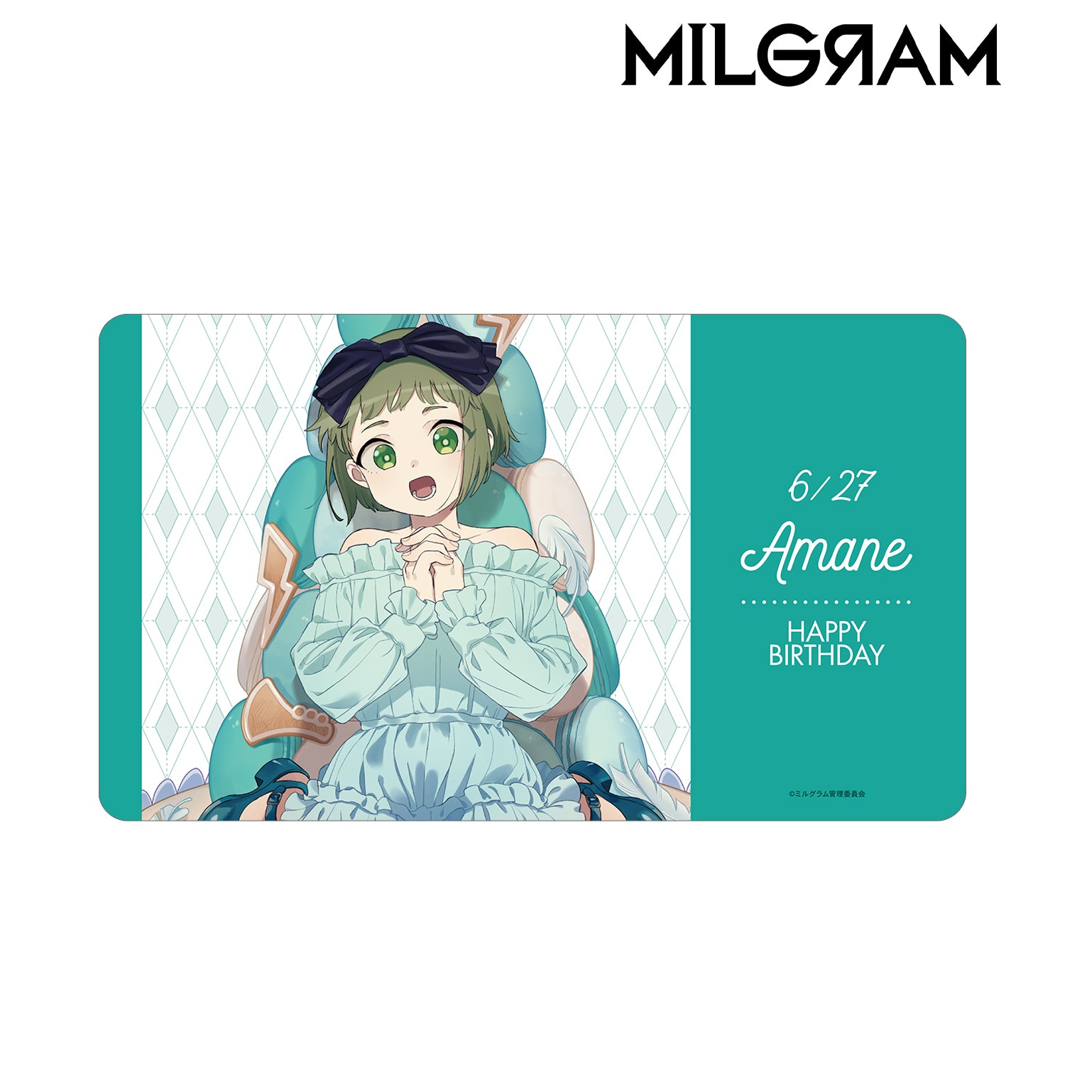 (Goods - Mat) MILGRAM Exclusive Art Amane Birthday ver. Multi-purpose Desk Mat