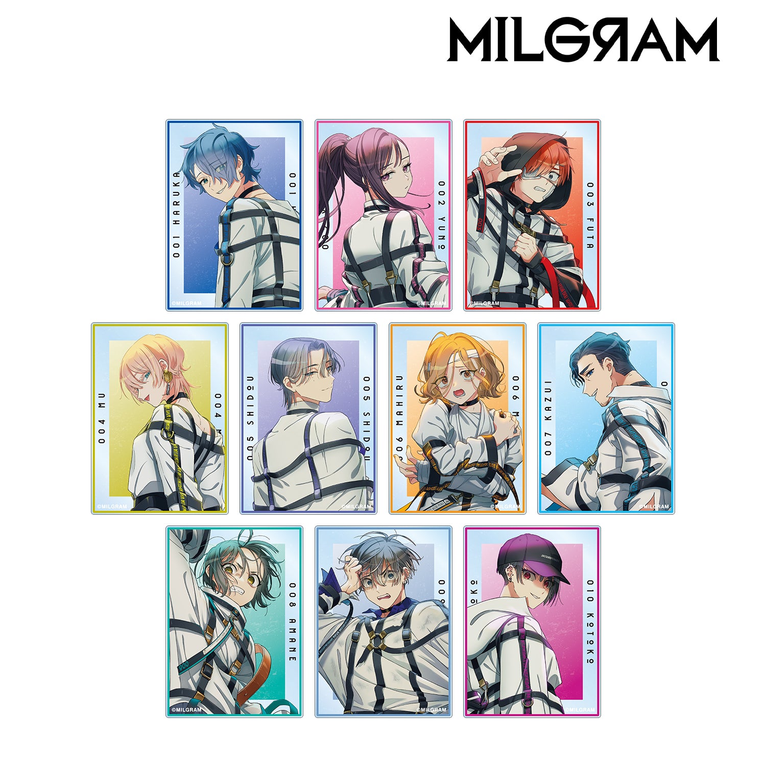 (1BOX=10)(Goods - Card) MILGRAM The Second Trial Cover Art ver. Trading Acrylic Card