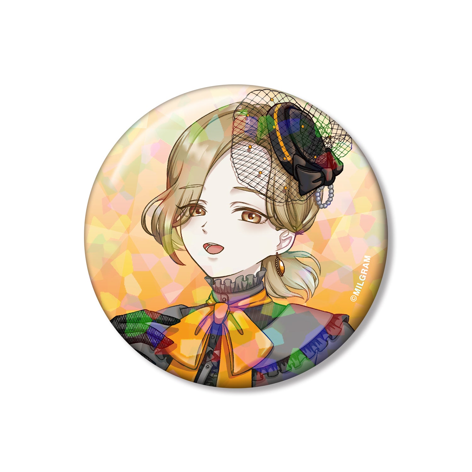 (Goods - Badge) MILGRAM Exclusive Art Mahiru Birthday ver. Vol.2 Holographic Button Badge