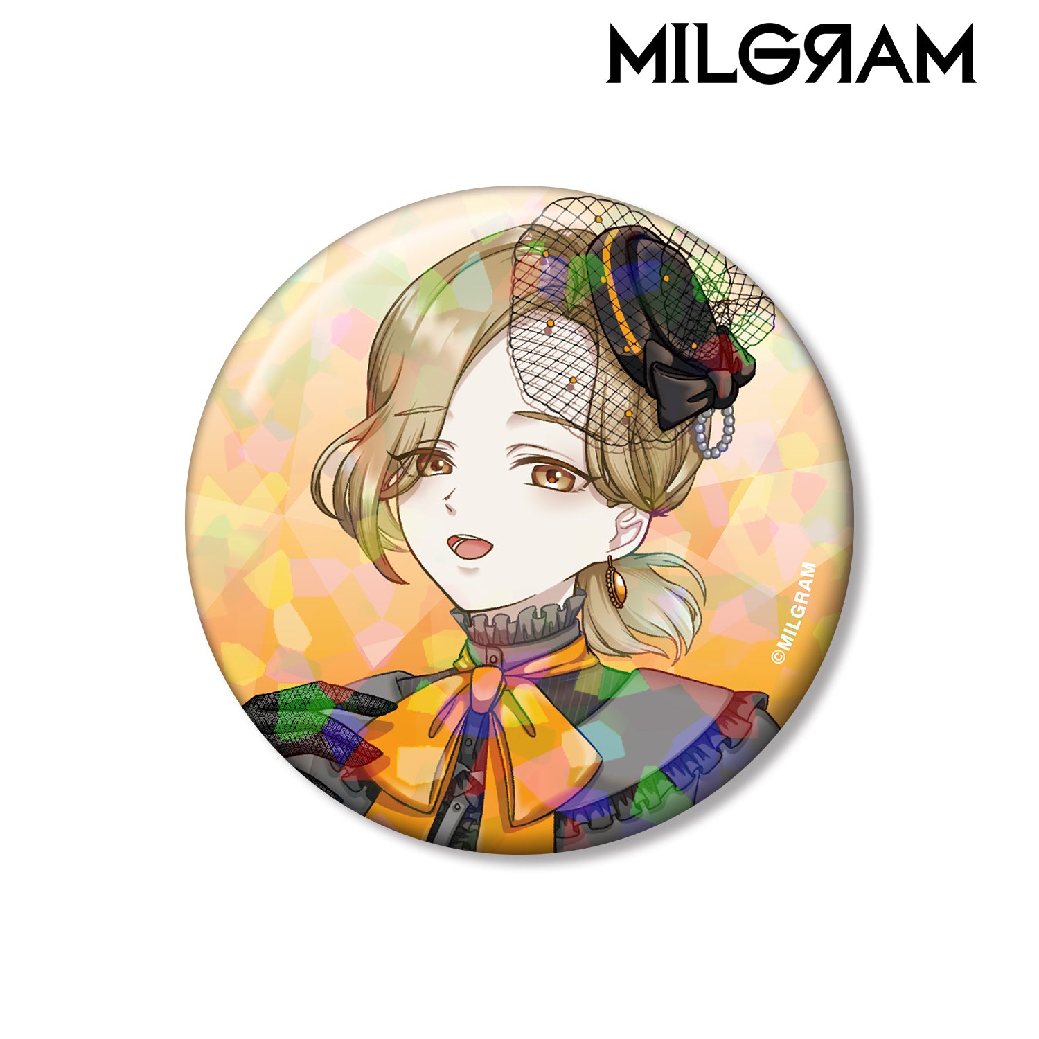 (Goods - Badge) MILGRAM Exclusive Art Mahiru Birthday ver. Vol.2 Holographic Button Badge