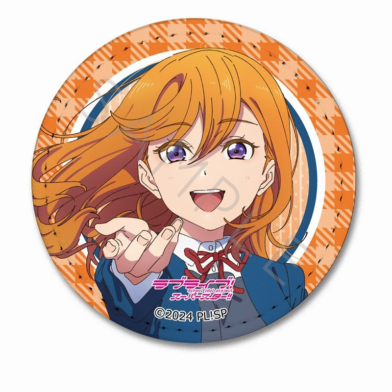 (Goods - Badge) Love Live! Superstar!! Leather Badge (Round) SA (Kanon Shibuya)