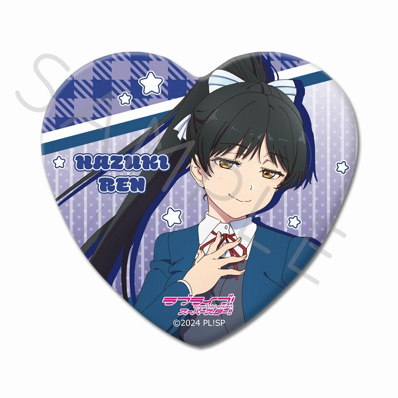 (Goods - Badge) Love Live! Superstar!! Heart-shaped Button Badge SE (Ren Hazuki)