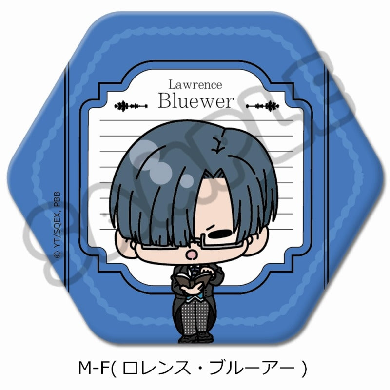 (Goods - Badge) Black Butler: Public School Arc Hexagonal Button Badge M-F (Lawrence Bluewer)