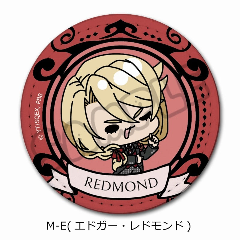 (Goods - Badge) Black Butler: Public School Arc Leather Badge (Round) M-E (Edgar Redmond)