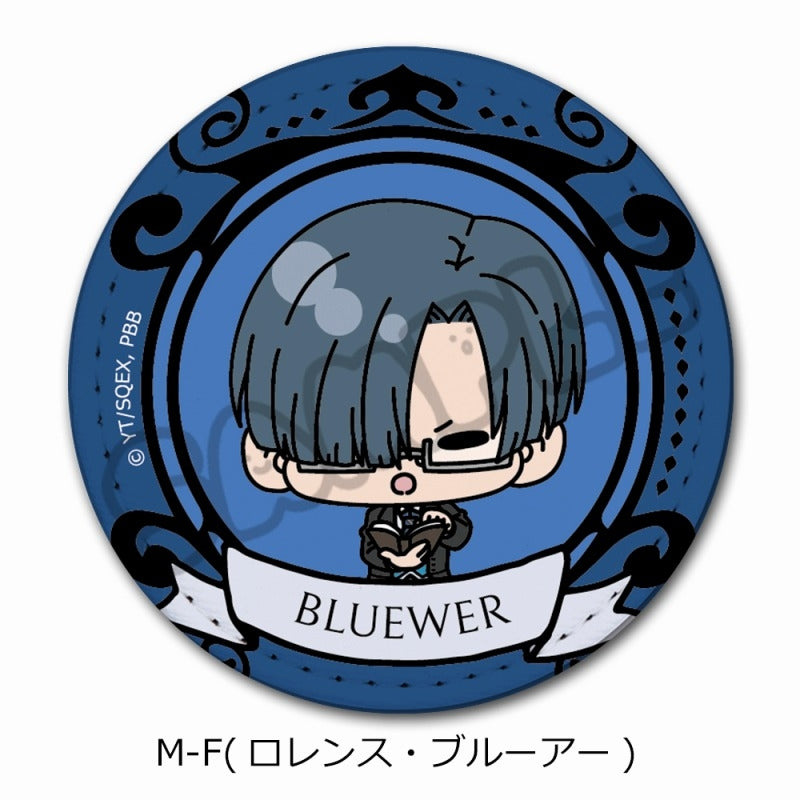 (Goods - Badge) Black Butler: Public School Arc Leather Badge (Round) M-F (Lawrence Bluewer)