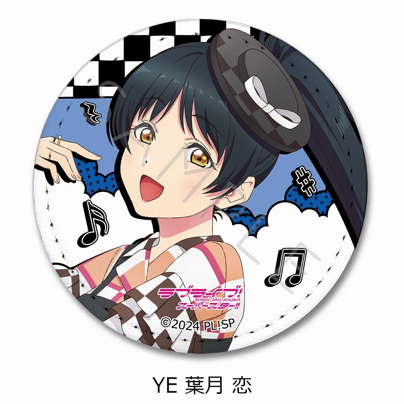 (Goods - Badge) Love Live! Superstar!! Leather Badge (Round) YE (Ren Hazuki)