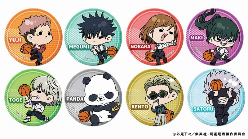 (1BOX=8)(Goods - Badge) Jujutsu Kaisen mochocho Trading Big Button Badge Basketball Ver. (8 Types) (animate Advance Sales)