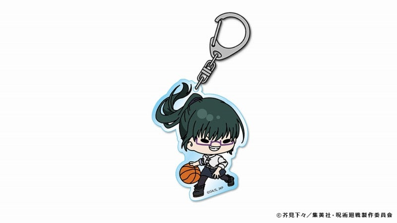 (Goods - Key Chain) Jujutsu Kaisen mochocho Acrylic Key Chain Maki Zenin Basketball Ver. (animate Advance Sales)