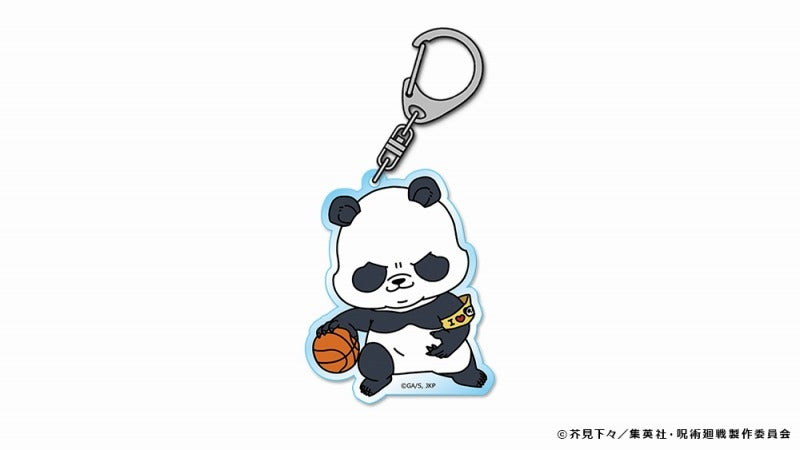 (Goods - Key Chain) Jujutsu Kaisen mochocho Acrylic Key Chain Panda Basketball Ver. (animate Advance Sales)