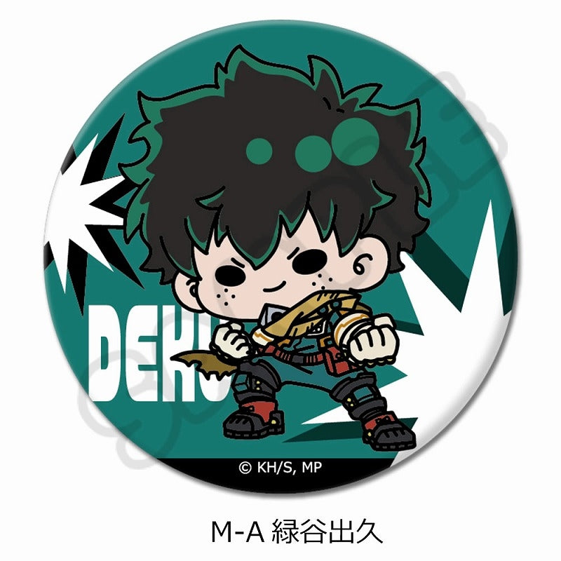 (Goods - Badge) My Hero Academia Anime Series Minna mochocho-ka Daisakusen vol. 1 Round Button Badge (57mm) M-A (Izuku Midoriya)