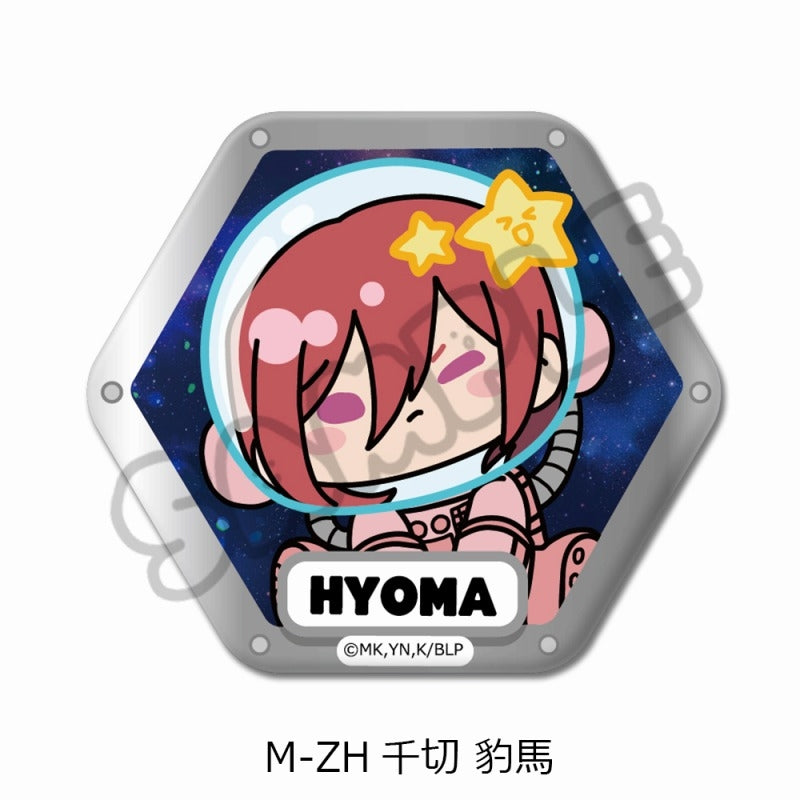 (Goods - Badge) Blue Lock TV Anime Hexagonal Button Badge M-ZH (Hyoma Chigiri)