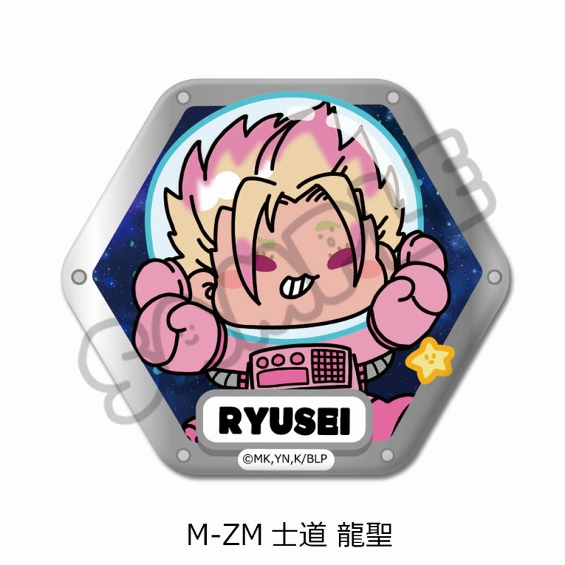 (Goods - Badge) Blue Lock TV Anime Hexagonal Button Badge M-ZM (Ryusei Shido)