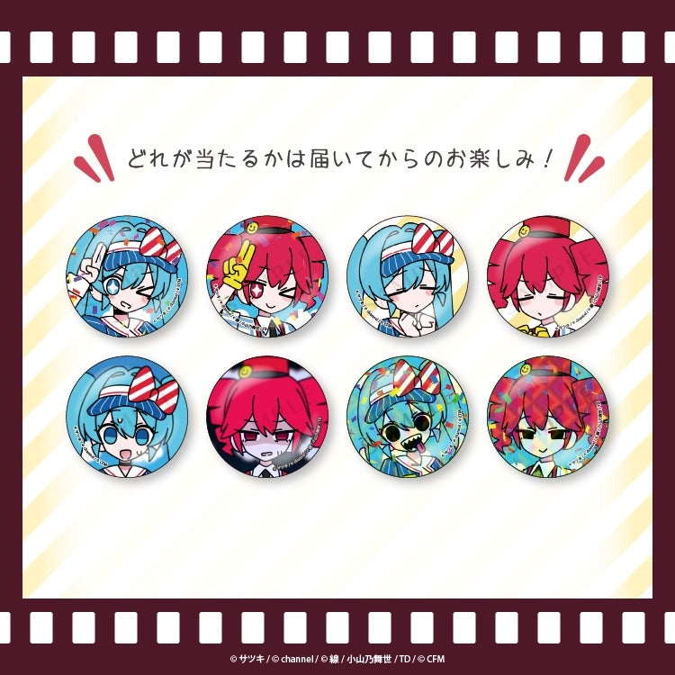 [※Blind](1BOX=8)(Goods - Badge) Satsuki & channel Button Badge vol. 1 (8 Types) Mesmerizer/Satsuki & channel