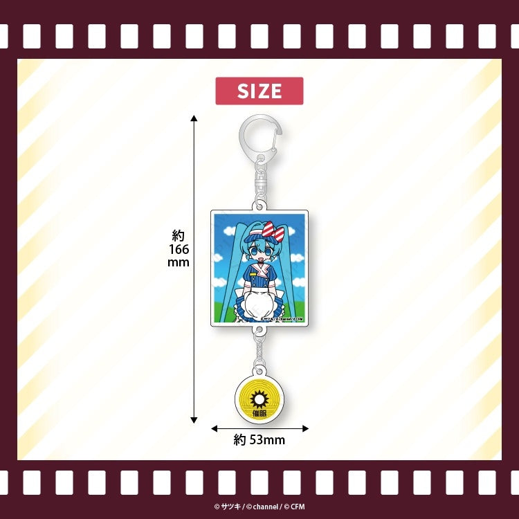 (Goods - Key Chain) Satsuki & channel Acrylic Key Chain A Mesmerizer/Miku/channel