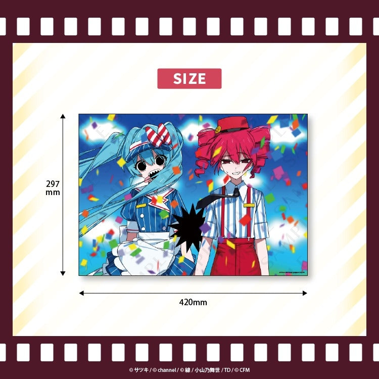 (Goods - Poster) Satsuki & channel A3 Poster 3 Mesmerizer/Satsuki & channel