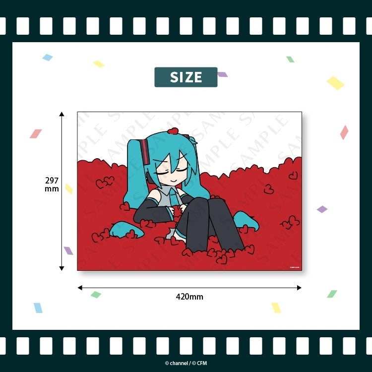 (Goods - Poster) Satsuki & channel A3 Poster 2 Hatsune Miku/channel