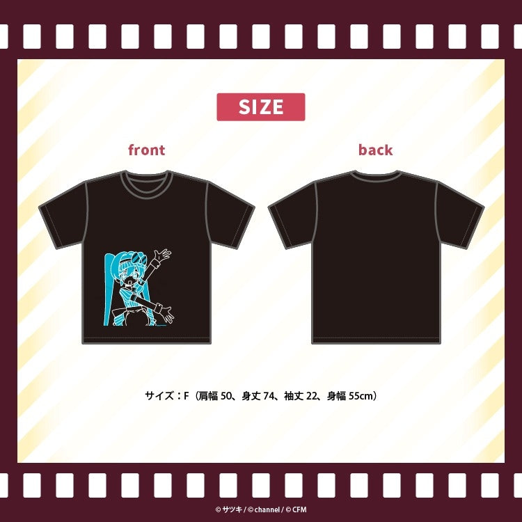 (Goods - Shirt) Satsuki & channel T-shirt Hatsune MikuMesmerizer/Satsuki & channel