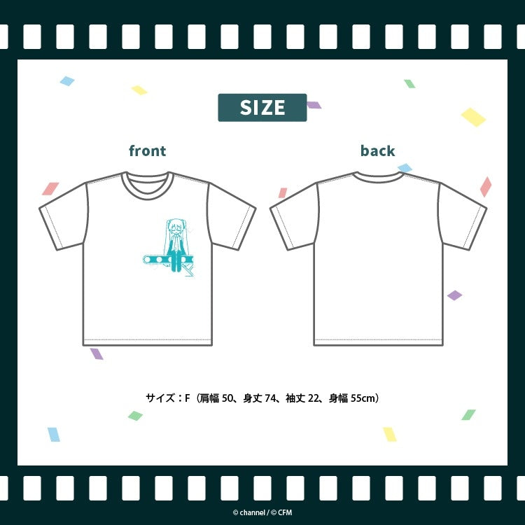 (Goods - Shirt) Satsuki & channel T-shirt Hatsune Miku/channel