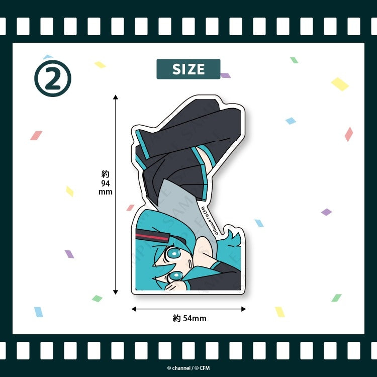 (Goods - Sticker) Satsuki & channel Die-cut Sticker 2 Hatsune Miku/channel