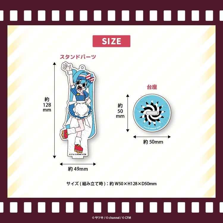 (Goods - Key Chain) Satsuki & channel Acrylic Stand & Acrylic Key Chain Hatsune Miku 3/Mesmerizer/Satsuki & channel