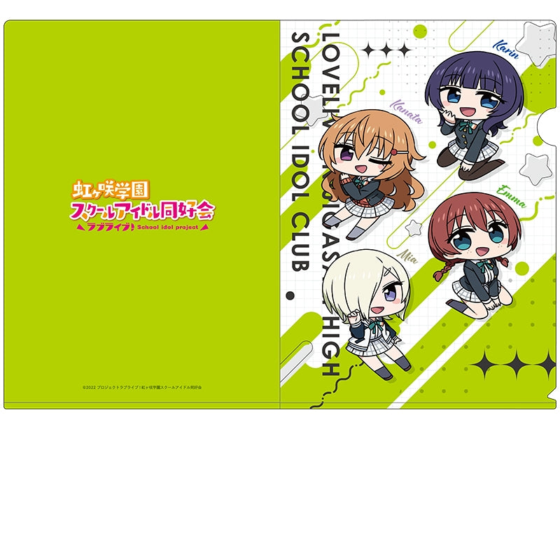 (Goods - Clear File) Love Live! Nijigasaki High School Idol Club Petanko Clear File Seniors