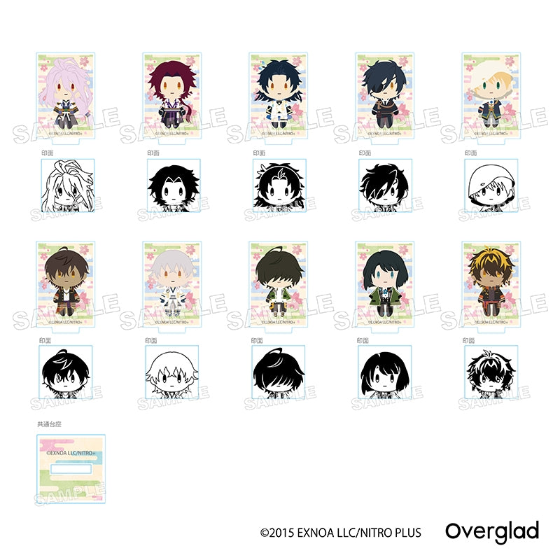 (1BOX=10)(Goods - Acrylic Stand) Touken Ranbu ONLINE Trading Acrylic Figure Stamp Otomo Sanpo Vol. 2