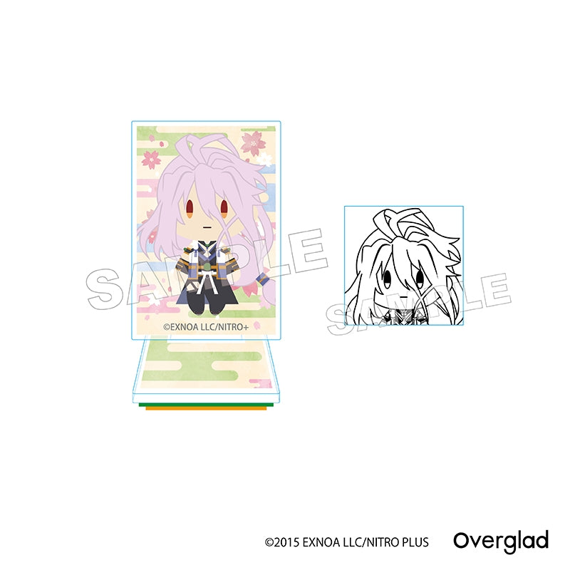 (1BOX=10)(Goods - Acrylic Stand) Touken Ranbu ONLINE Trading Acrylic Figure Stamp Otomo Sanpo Vol. 2