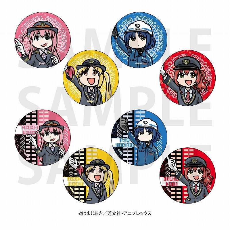 (1BOX=8)(Goods - Badge) Bocchi the Rock! Anime Series x Odakyu Electric Railway Trading Button Badge (6 Types)