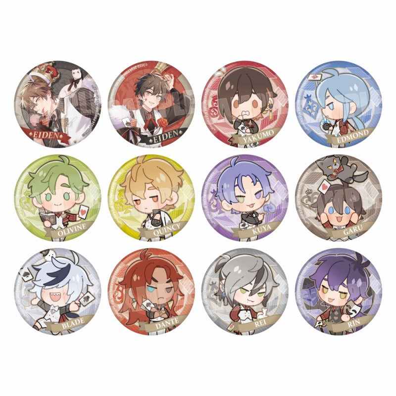 (1BOX=12)(Badge) NU: Carnival Trading  Button Badge (Playing Cards ver.) [animate Exclusive]