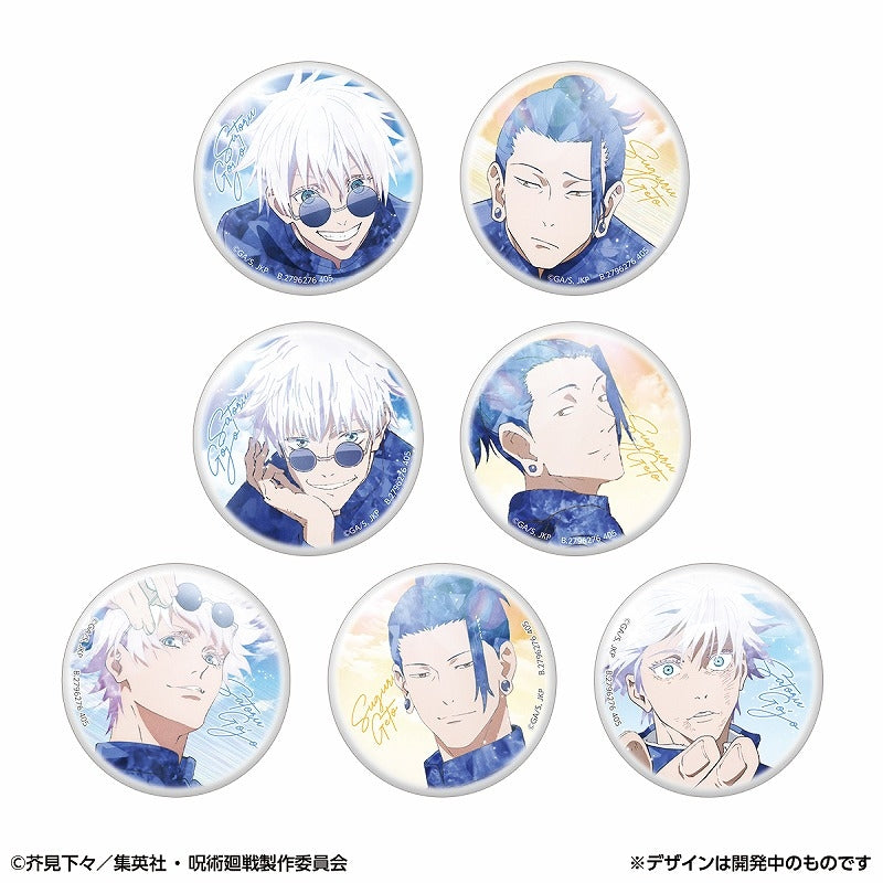 (1BOX=10)(Goods - Badge) Jujutsu Kaisen Hidden Inventory / Premature Death Arc Colorful KiraKira Button Badge Collection