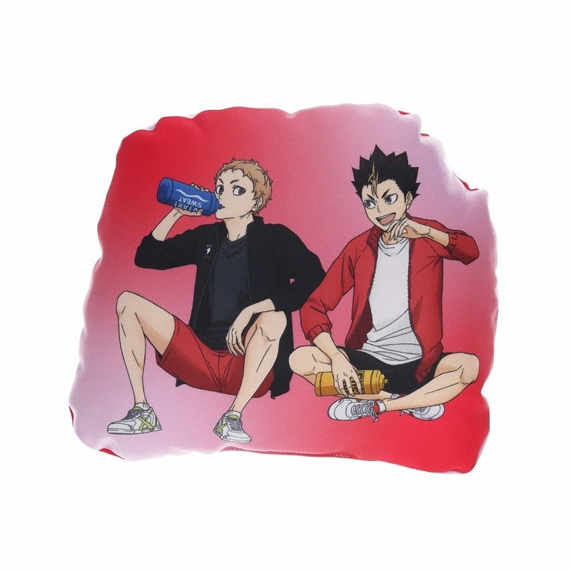 (Goods - Cushion) Haikyu!! Die-cut Mini Cushion (feat. Exclusive Art) Yu Nishinoya & Morisuke Yaku