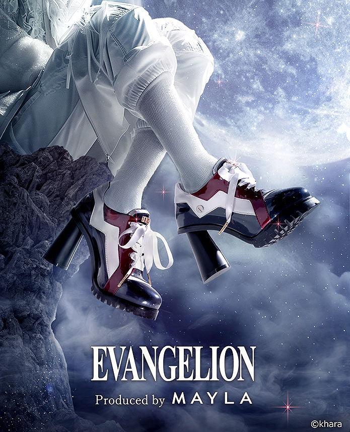 (Goods - Footwear) EVANGELION ICONIQUE HEEL SNEAKERS [BK] Kaworu Nagisa