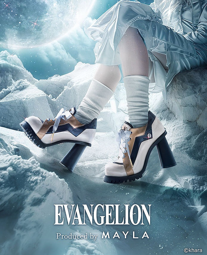 (Goods - Footwear) EVANGELION ICONIQUE HEEL SNEAKERS [WH] Rei Ayanami