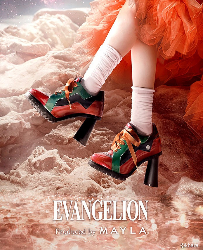 (Goods - Footwear) EVANGELION ICONIQUE HEEL SNEAKERS [RD] Asuka Shikinami Langley