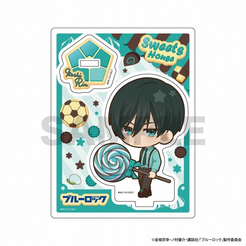 (Goods - Stand Pop) Blue Lock Sweets House Chibi Acrylic Stand/Rin Itoshi