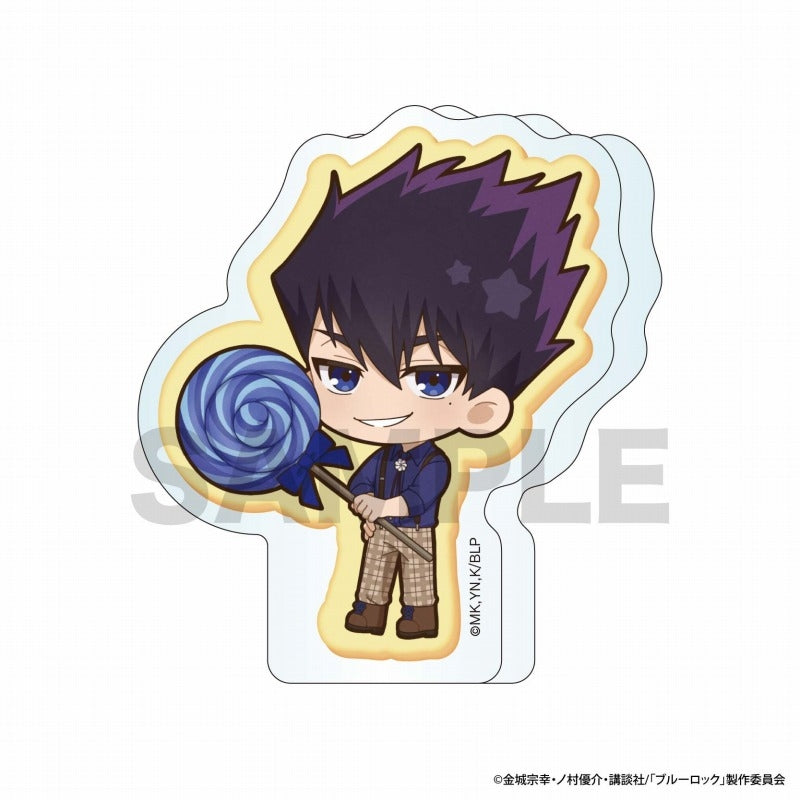 (Goods - Ornament) Blue Lock Sweets House Chibi Die-cut Acrylic Block/Tabito Karasu