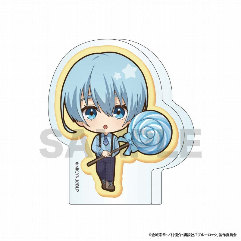 (Goods - Ornament) Blue Lock Sweets House Chibi Die-cut Acrylic Block/Yo Hiori